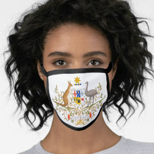 Wappen Australiens Mund-Nasen-Maske