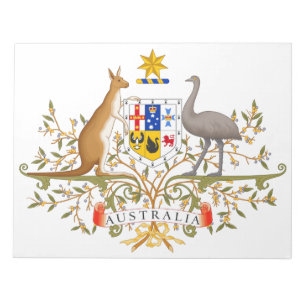 Wappen Australiens Notizblock