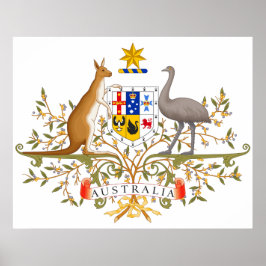 Wappen Australiens Poster