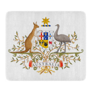 Wappen Australiens Schneidebrett
