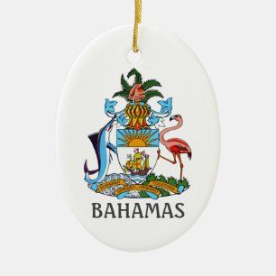 Wappen - Bahamas Keramik Ornament