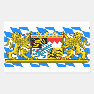 Wappen Bayerns Rechteckiger Aufkleber