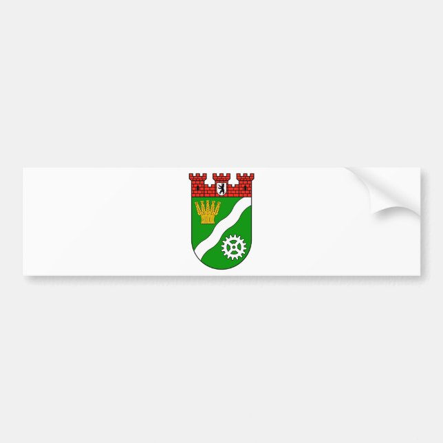 Wappen Berlin Marzahn-Hellersdorf Autoaufkleber (Vorne)