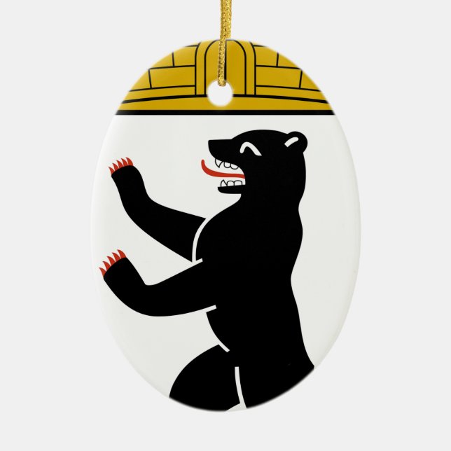 Wappen Berlins (Deutschland) Keramik Ornament (Vorne)
