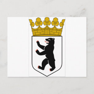 Wappen Berlins (Deutschland) Postkarte