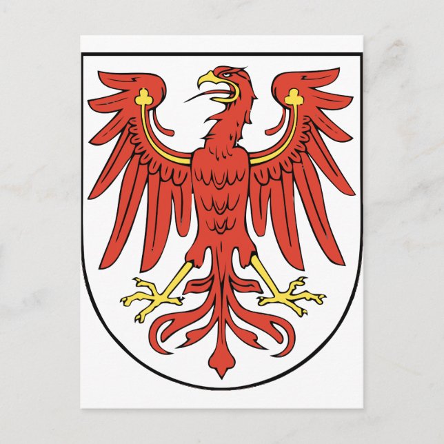 Wappen Brandenburg Postkarte (Vorderseite)