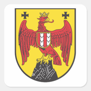 Wappen Burgenland Österreich Quadratischer Aufkleber
