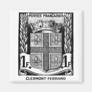 Wappen, Clermont-ferrand Frankreich Magnet