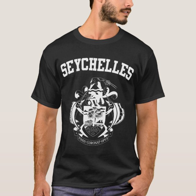 Wappen-Coat der Seychellen T-Shirt (Vorderseite)