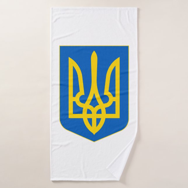 Wappen-Coat in der Ukraine Badehandtuch (Badehandtuch)
