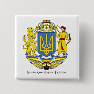Wappen-Coat in der Ukraine Button