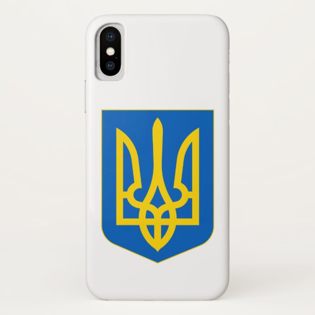 Wappen-Coat in der Ukraine Case-Mate iPhone Hülle (Rückseite)