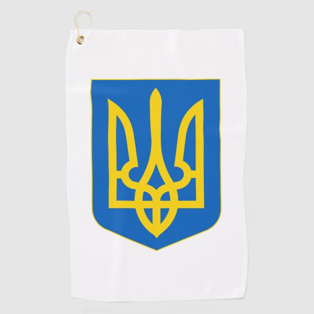 Wappen-Coat in der Ukraine Golfhandtuch (Vorderseite)