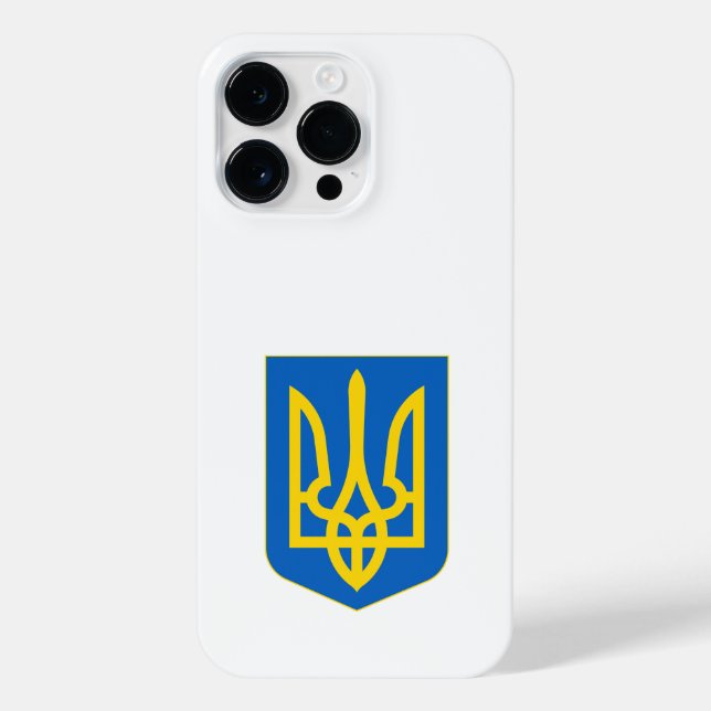 Wappen-Coat in der Ukraine iPhone Hülle (Rückseite)