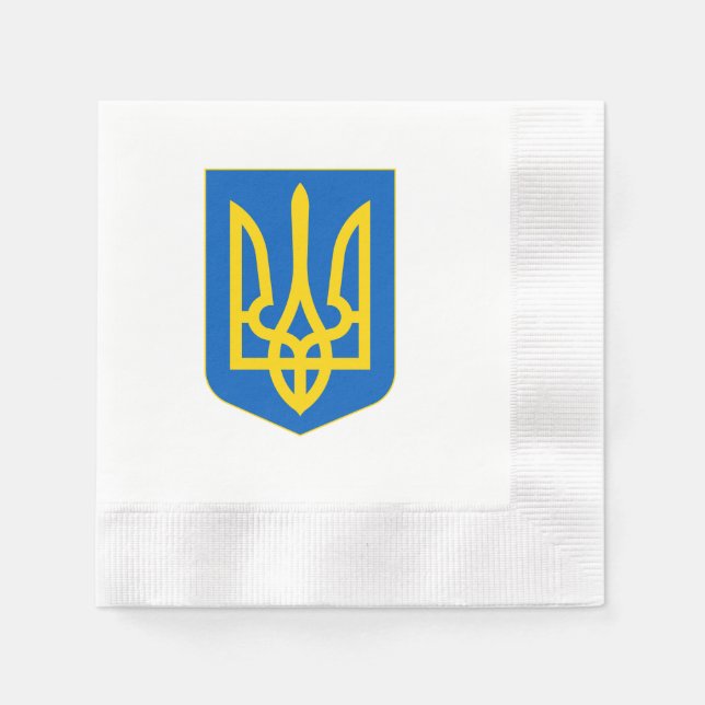 Wappen-Coat in der Ukraine Serviette (Vorderseite)