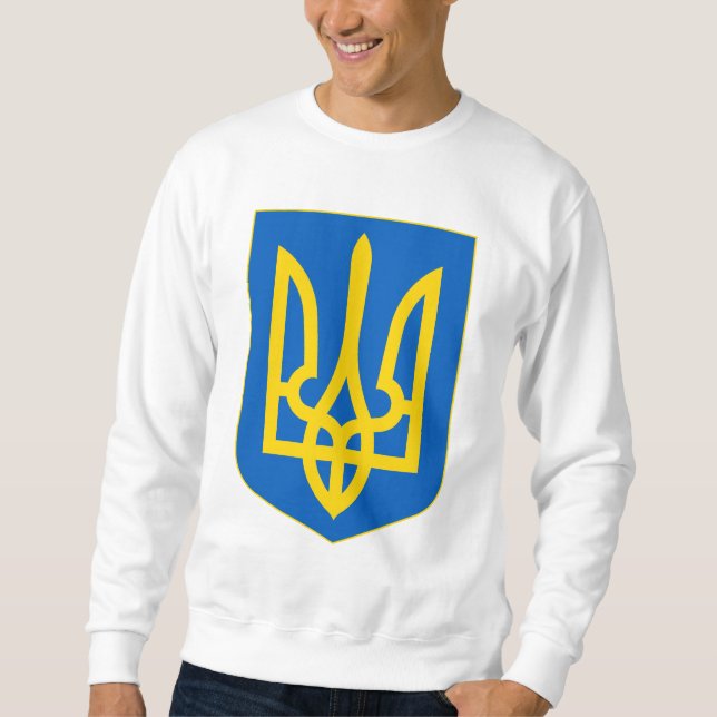 Wappen-Coat in der Ukraine Sweatshirt (Vorderseite)