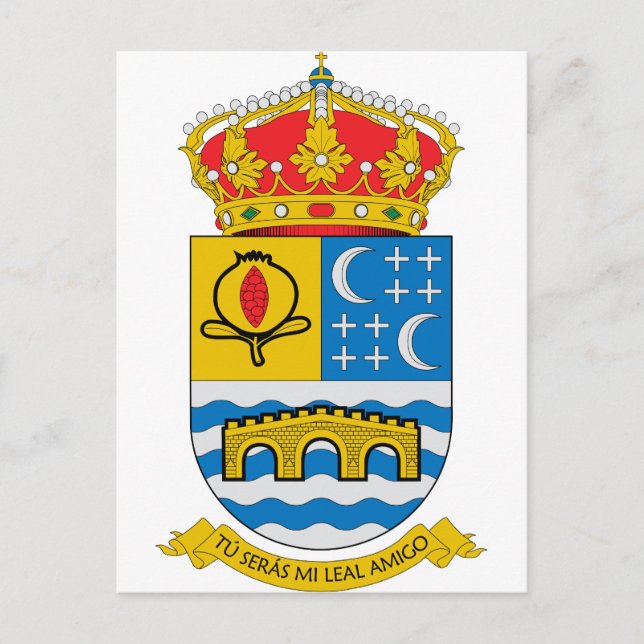 Wappen-Coat Quentar (Spanien) Postkarte (Vorderseite)