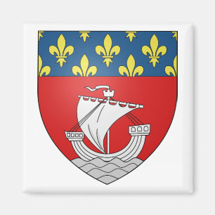 Wappen-Coat von Paris Magnet