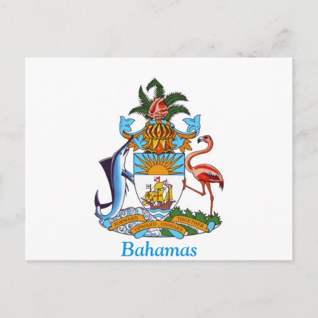 Wappen der Bahamas Postkarte (Vorderseite)
