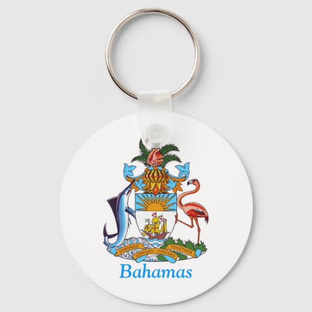 Wappen der Bahamas Schlüsselanhänger (Vorderseite)