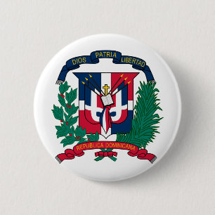 Wappen der Dominikanischen Republik Button