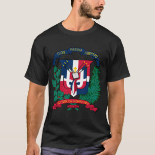 Wappen der Dominikanischen Republik T-Shirt