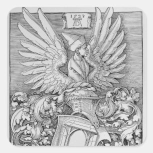 Wappen der Durer Familie Quadratischer Aufkleber
