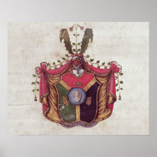 Wappen der Familie Linnaeus Poster