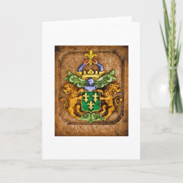 Wappen der Familie Van Westervelt Karte