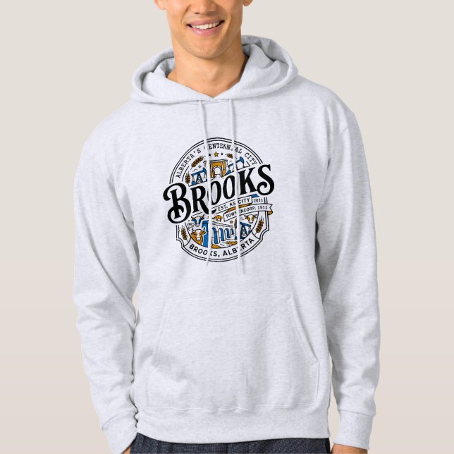 Wappen der Gemeinde Brooks Alberta Kanada Hoodie (Vorderseite)