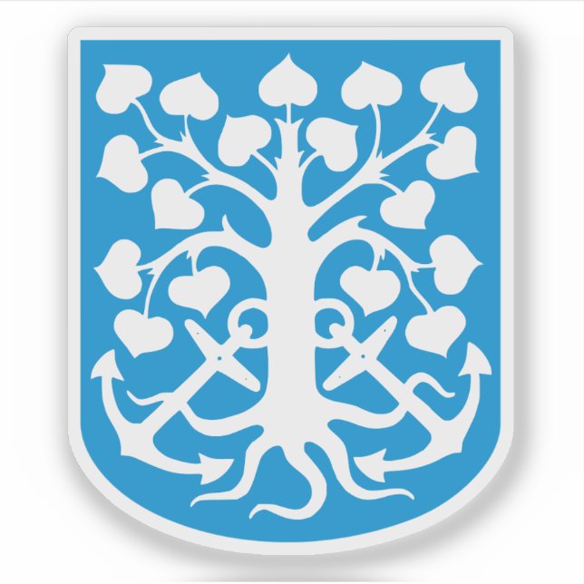 Wappen der Gemeinde Esbjerg Aufkleber (Vorderseite)