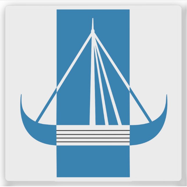 Wappen der Gemeinde Frederikssund Aufkleber (Vorderseite)