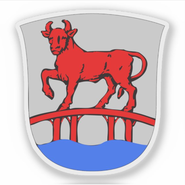 Wappen der Gemeinde Rødovre Aufkleber (Vorderseite)