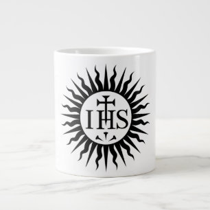 Wappen der Gesellschaft Jesu Monogramm Jumbo-Tasse