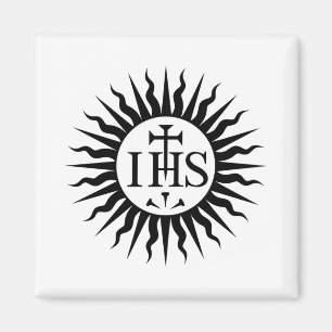 Wappen der Gesellschaft Jesu Monogramm Magnet