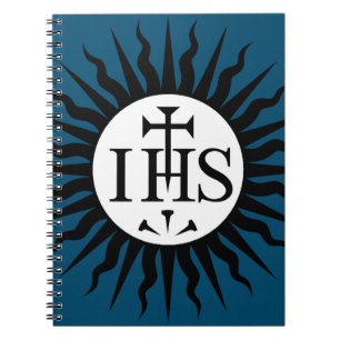 Wappen der Gesellschaft Jesu Monogramm Notizblock