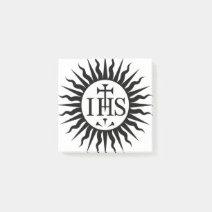 Wappen der Gesellschaft Jesu Monogramm Post-it Klebezettel