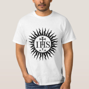 Wappen der Gesellschaft Jesu Monogramm T-Shirt