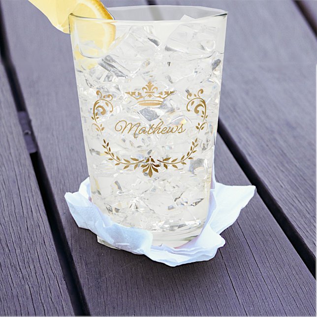 Wappen der Goldkrone Personalisiert Glas (Von Creator hochgeladen)