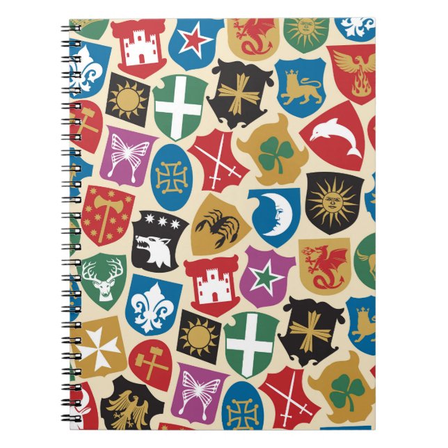 Wappen: Der heraldische Hintergrund. Notizblock (Vorderseite)