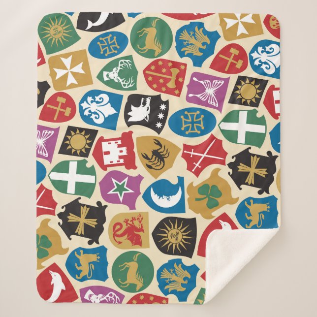 Wappen: Der heraldische Hintergrund. Sherpadecke (Vorderseite)