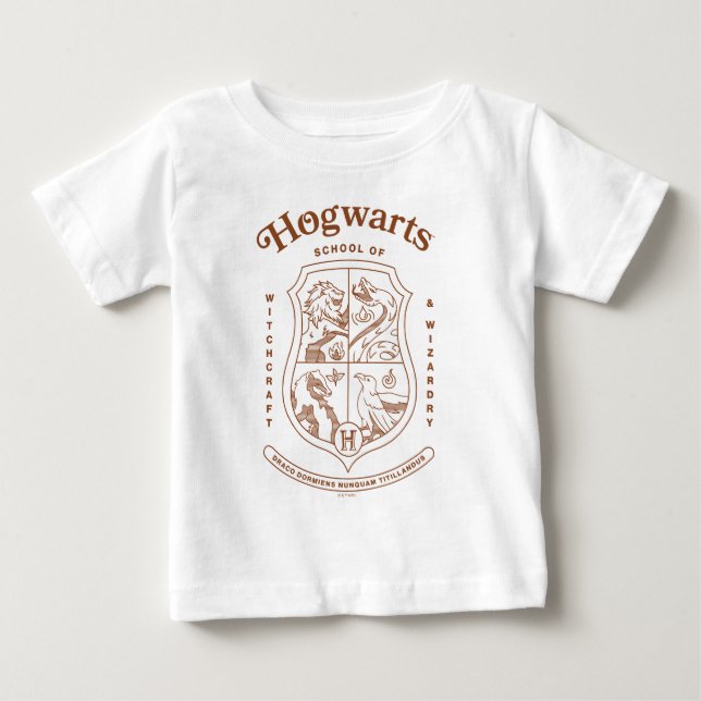 Wappen der HOGWARTS™ Schule für Hexerei und Zauber Baby T-shirt (Vorderseite)