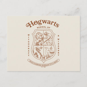 Wappen der HOGWARTS™ Schule für Hexerei und Zauber Postkarte