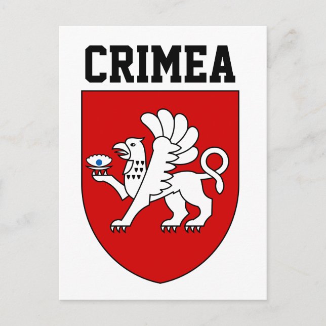 Wappen der Krim Postkarte (Vorderseite)