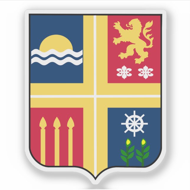 Wappen der Provinz La Romana Aufkleber (Vorderseite)