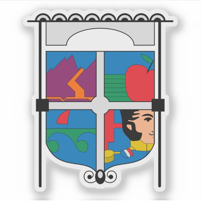 Wappen der Region O'Higgins, Chile Aufkleber (Vorderseite)