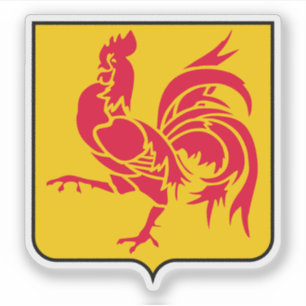 Wappen der Region Wallonien, Belgien Aufkleber
