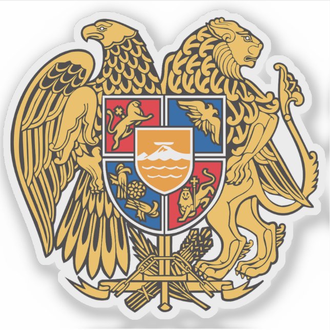Wappen der Republik Armenien Aufkleber (Vorderseite)