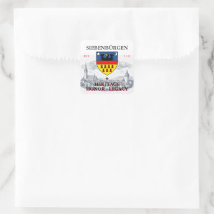 Wappen der Siebenbürger Sachsen Quadratischer Aufkleber