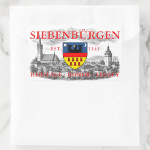 Wappen der Siebenbürger Sachsen Rechteckiger Aufkleber